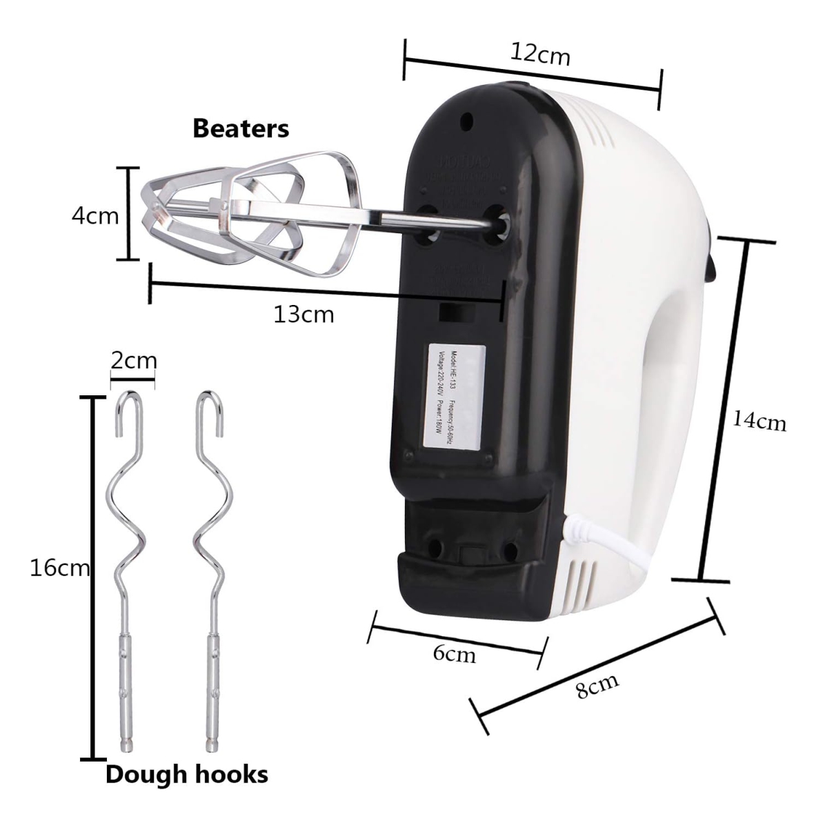 Miniatura 4 de Batidora de mano 7 velocidades multifunc